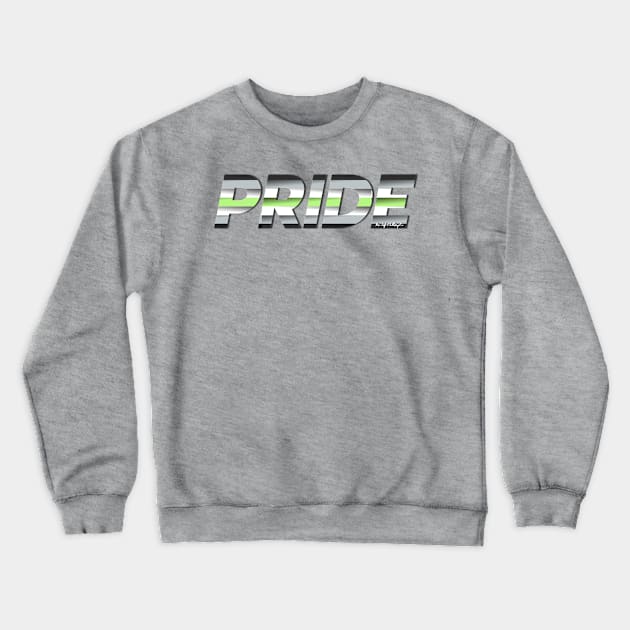 LGBTQ+ PRIDE: Agender Pride Flag Crewneck Sweatshirt by BiLifeClothingCo